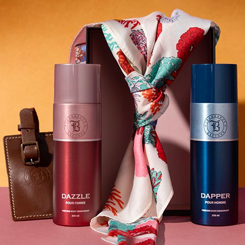 Fresh  N  Floral  Unisex Body Spray n Scarf Set