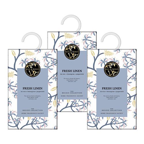 Fresh Linen Fragrance Sachet Trio