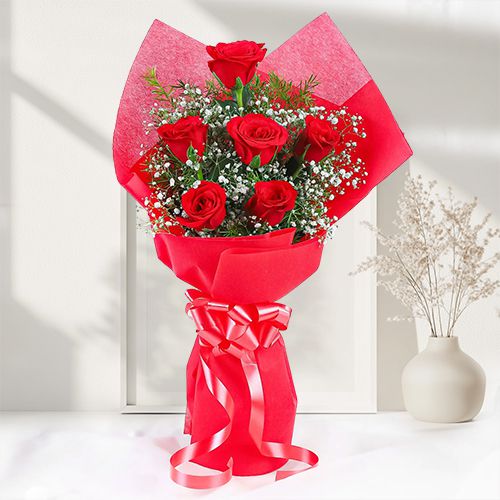 Elegant Red Rose Bouquet