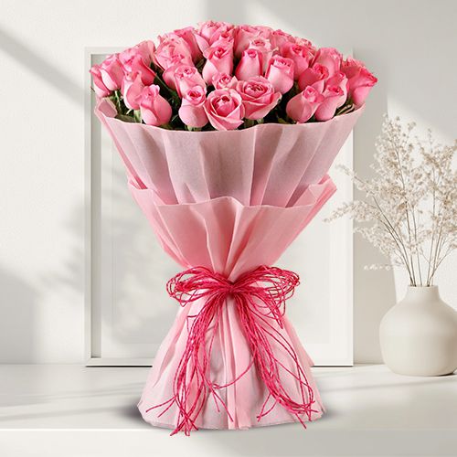 Charming Pink Rose Bouquet