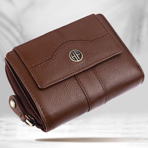 Fancy Leather RFID Protected Ladies Purse