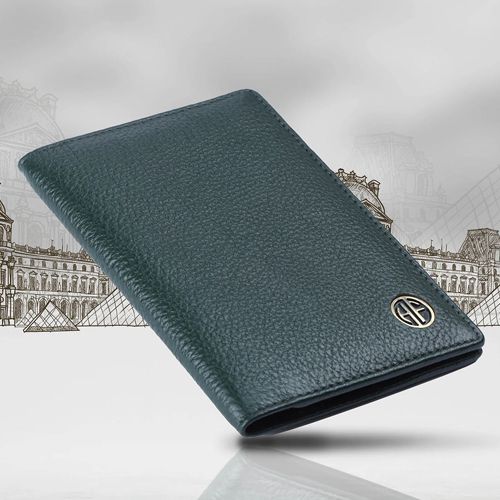 Designer Leather Travel Passport Holder