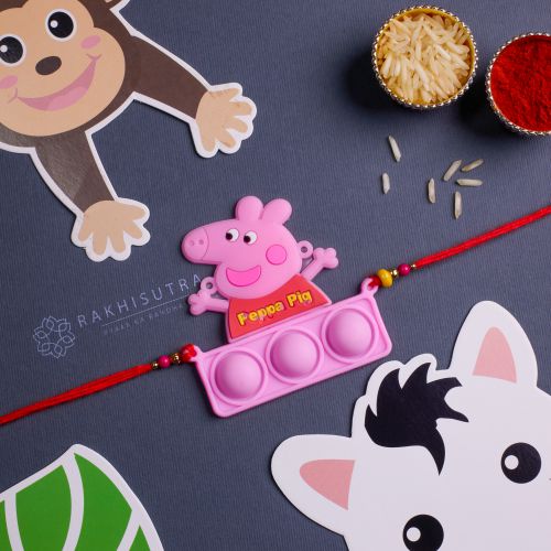 Elegant Peppa Pig PopIt Rakhi