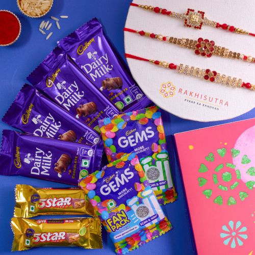 Exclusive AD Rakhi Set Cadbury Celebrations Combo