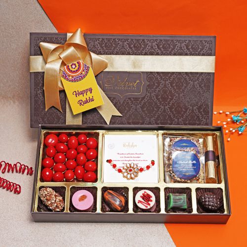 Elegant Rakhi Gift Set