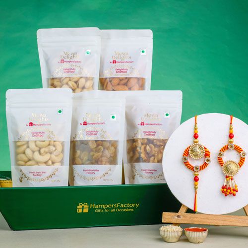 Premium Nutty Celebration Rakhi Gift